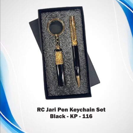 Gold Jari Pen Keychain Set