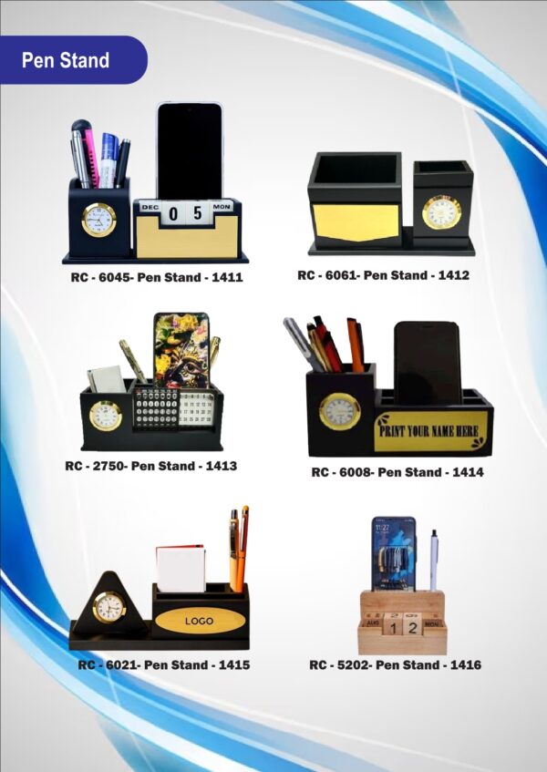 Customized Pen Stand With Your Name & Logo