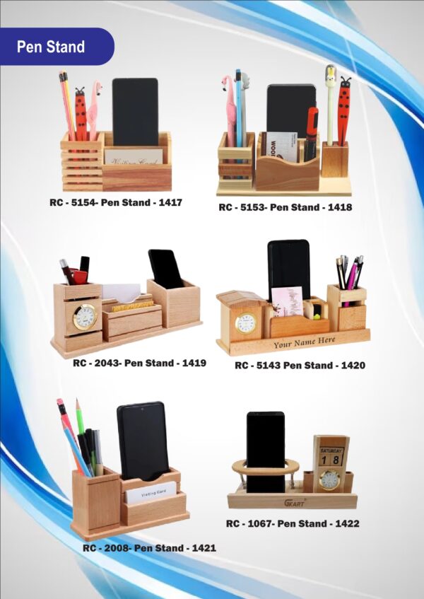 Customized Pen Stand With Your Name & Logo