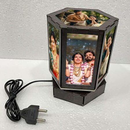 Hexagon Rotating Lamp