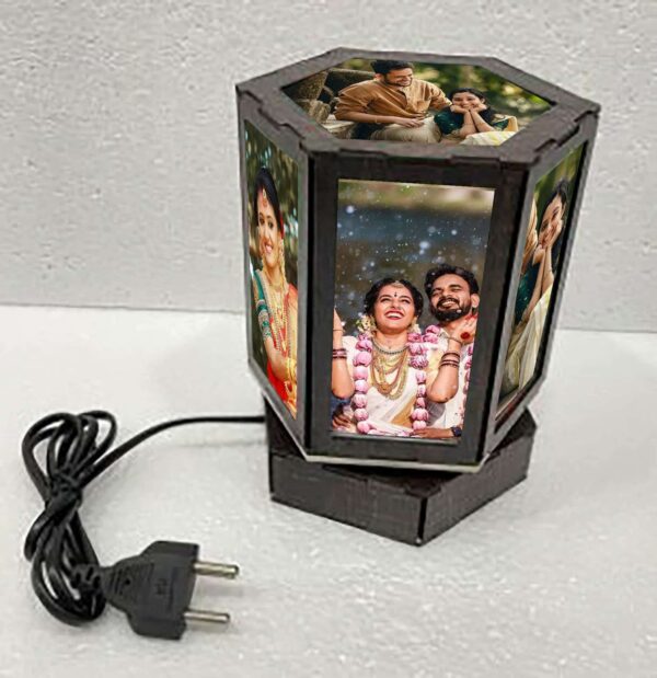 Hexagon Rotating Lamp