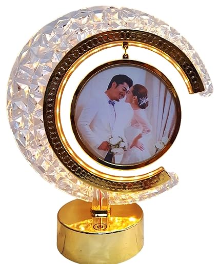 Moon Led Crystal Touch Lamp Hanging Round