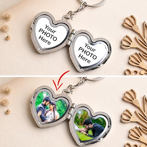 Personalised Photo Book Metal Keychain