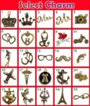 Customized Leather Keychain with Name and Charm