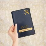 PERSONALIZED PASSPORT CASE WITH NAME & CHARM