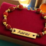 Rudraksh Rakhi With Personalised Name